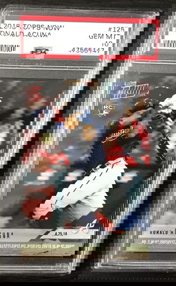 2018 Topps Now Ronald Acuna PSA 10