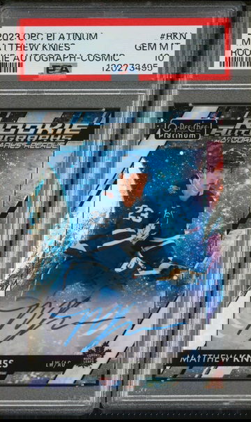 Matthew Knies Cosmic Rookie Auto SSP PSA 10