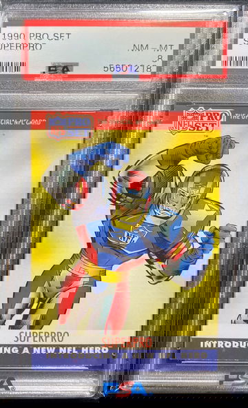 1990 Pro Set Football Superpro SP PSA 8