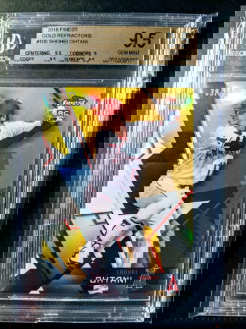 2018 Topps Finest Gold Refractor Shohei Ohtani Rookie RC #/50 BGS 9.5