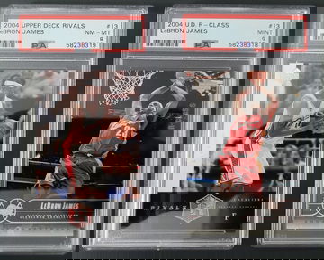 2004 Lebron James UD 2nd Year card lot PSA 8 PSA 9 #13