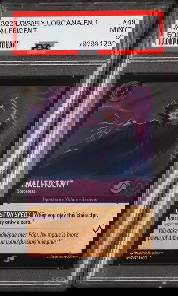 2023 Disney Lorcana EN Maleficent #49 Foil PSA 9
