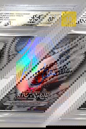 2021 Topps WWE Transcendent Ric Flair Tribute #/50 #8 - BGS 9.5 GEM MINT AUTO 10