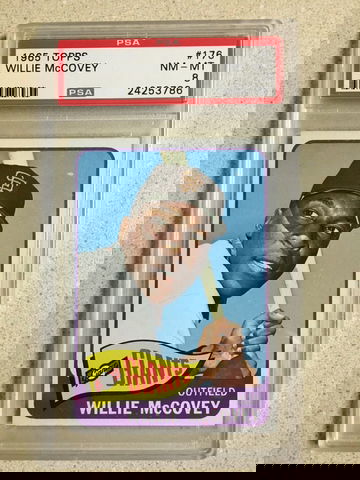 1965 Topps #176 Willie McCovey PSA 8 NM-MT GIANTS HOF