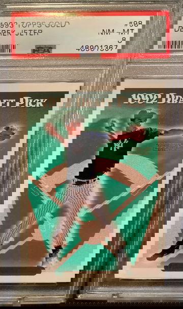 Derek Jeter 1993 Topps Gold PSA 8