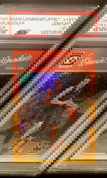 2016 Donruss Optic Devin Booker #121 Orange Refractor /199 PSA 10 GEM MINT Suns