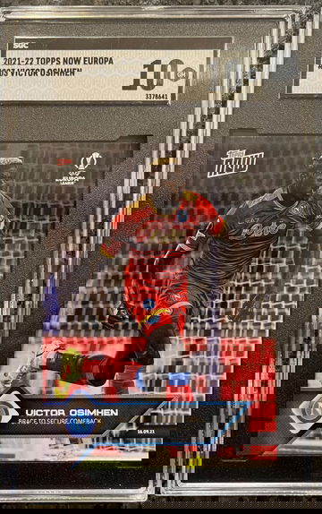 Victor Osimhen 2021-2022 Topps Now Europa League SGC 10 Pop 8!