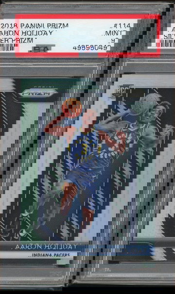 2018 Panini Prizm Aaron Holiday Silver Prizm PSA 9