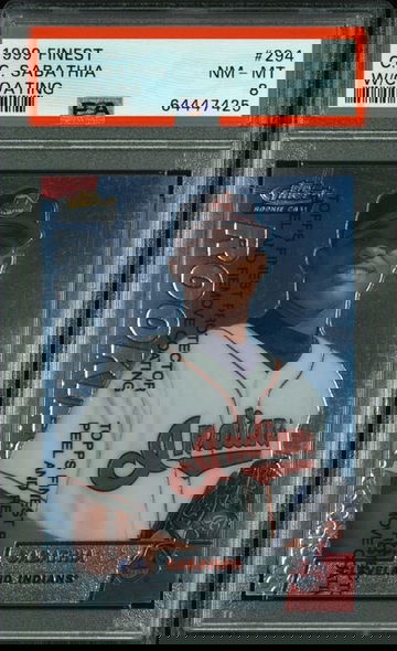 1999 CC Sabathia RC With Coating PSA 8