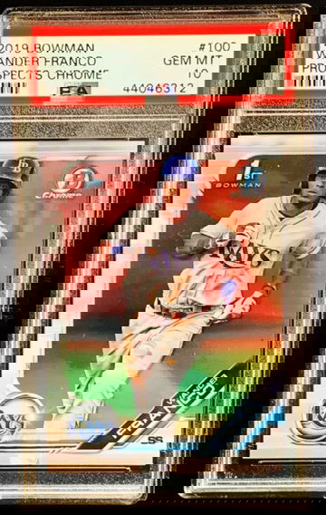 2019 Bowman Chrome Wander Franco 1st Chrome RC PSA 10