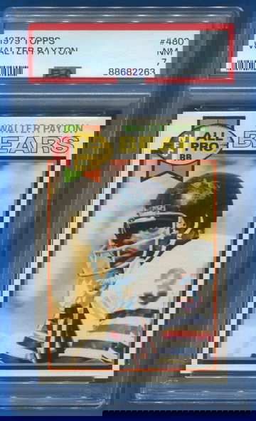 1979 Topps Football #480 Walter Payton Bears HOF PSA 7