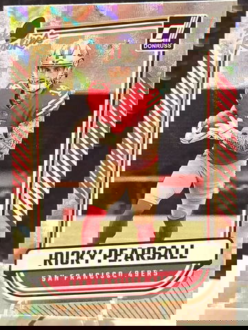 2024 Donruss Football Ricky Pearsall The Rookies 49ers Rookie RC #TR-16 Checker