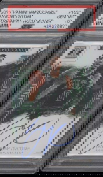 2017 Impeccable Jayson Tatum silver