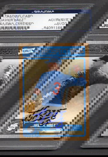 Javier Baez Signed Autographed 2011 Contenders #13 RC PSA DNA COA