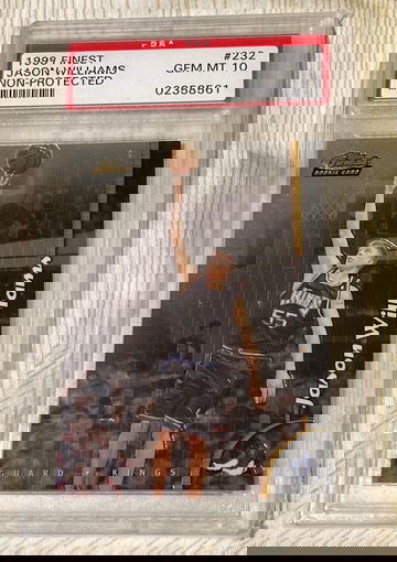 1998 Topps Finest Jason Williams RC Rookie non-protected psa 10 gem mint