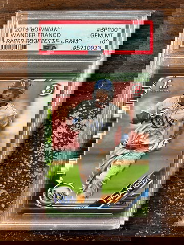 2019 Bowman BP100 Wander Franco Paper Prospects-Camo PSA 10