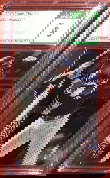 #60 Luis Roberts RC 2020 Topps Chrome CGS 9 Mint