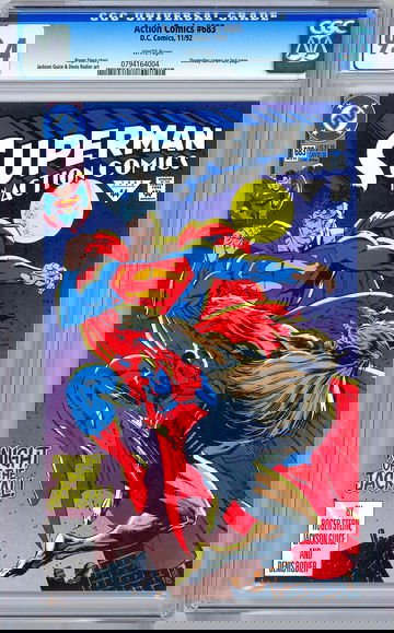 ACTION COMICS #683 CGC 9.4 *VERY 1ST DOOMSDAY APPEARANCE* DEATH OF SUPERMAN 1992