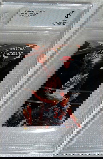 1987-88 Chicago Bulls Schedule Michael Jordan on cover