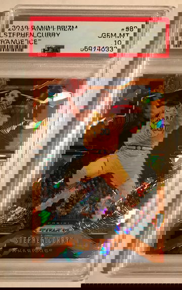 2019 Prizm Stephen Curry Orange ice Prizm psa 10 