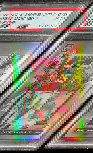 2020 Donruss Optic Downtown Miami #29 Patrick Mahomes II PSA 9, SSP Low POP