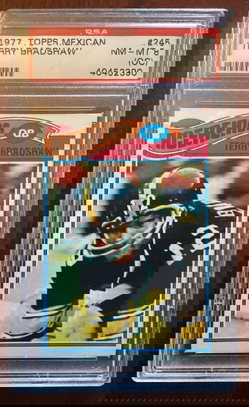 1977 Topps Mexican Terry Bradshaw #245