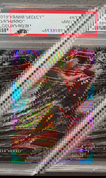 2019-20 Select Tyler Herro Tri-Color PSA 9