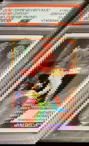 2018 Topps Silver Pack Shohei Ohtani 1983 Chrome Promo PSA 10 Gem-Mint