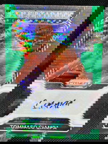 2022 Prizm WWE Tommaso Ciampa Green Pulsar Autograph SSP /10