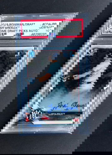 2018 Bowman Draft Josh Breaux Auto PSA 10