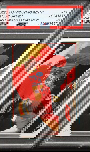 2023 Topps Chrome F1 Carlos Sainz Image Variation Celebration SP IV SSP #17 Formula 1