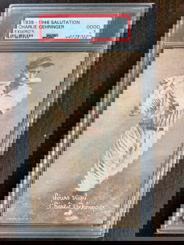 1939-1946 Exhibits Charlie Gehringer PSA 2