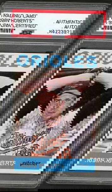 1964 Topps Robin Roberts #285 Autograph PSA/DNA Authentic [BL-1C.30]