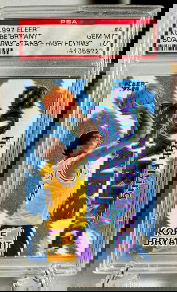 1997 Fleer Kobe Bryant High Flying Soaring Stars PSA 10