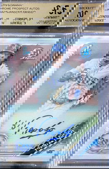 2019 Bowman Chrome Prospect auto Wander Franco BGS 9.5