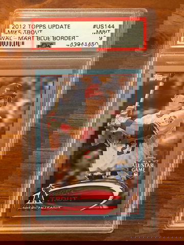 2012 Topps Update Mike Trout Walmart Blue #US144 PSA 9 MINT