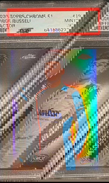 2020 Topps Chrome Sapphire F1 George Russell Rookie RC Refractor Formula 1 