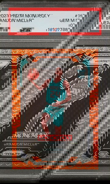 2023 Prizm #15 Brandon Miller Monopoly PSA 10