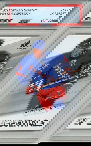 2011 UPPER DECK SP AUTHENTIC #171 WAYNE GRETZKY NEW YORK RANGERS PSA 10 LOW POP