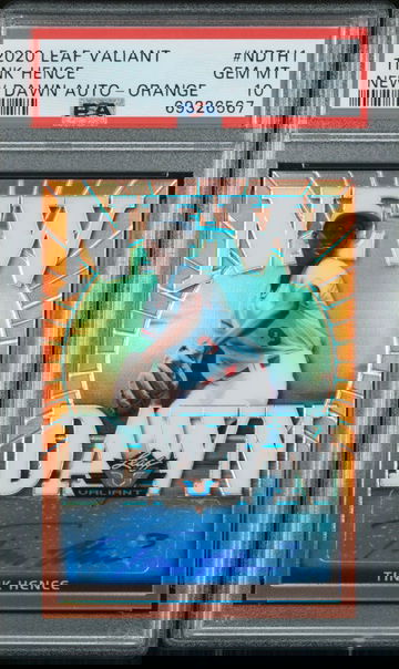 Tink Hence - 2020 Leaf Valliant New Dawn Orange - 22/75 -  NDTH1  -  PSA 10