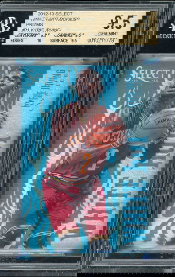 2012 Select White Hot Rookies Prizms Kyrie Irving #31 BGS 9.5