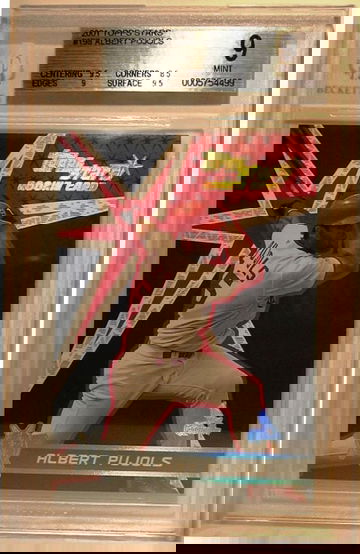 2001 Topps Stars #198 Albert Pujols (ROOKIE) BGS 9 MINT