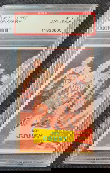 1957 Topps #17 Bob Cousy RC PSA 4