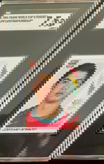 Cristiano Ronaldo 2006 Panini World Cup Sticker #298 SGC 7.5