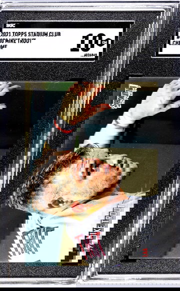 2021 Topps Stadium Club #200 Mike Trout Chrome SGC 10