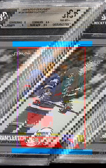 1989-90 O-Pee-Chee ROOKIE Brian Leetch BGS 8.5