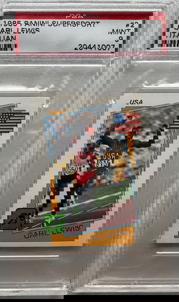 1986 Panini Supersport Italian Sticker Carl Lewis Track & Field HOF #2