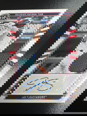 Jac Caglianone 2024 Panini Stars & Stripes Patch Auto 01/10 USA Royals