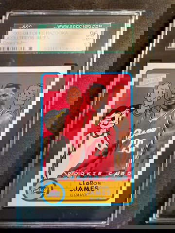 Lebron James 2003-04 Topps Bazooka #276 Bazooka Joe Rookie SGC 9