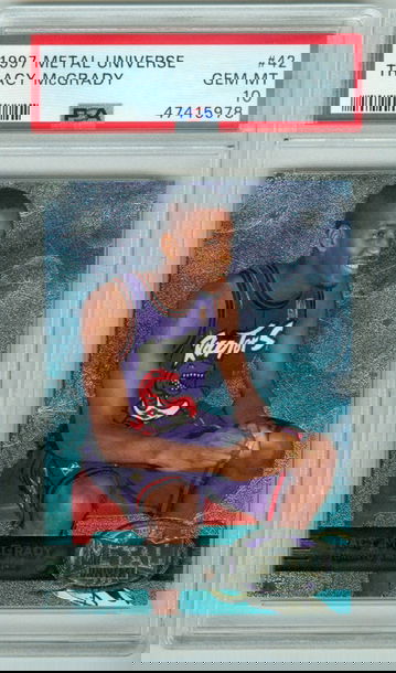 Tracy McGrady 1997 Metal Universe #42 PSA 10 Rookie RC